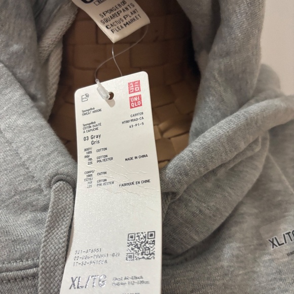 SPONGEBOB SQUAREPANTS CACTUS PLANT FLEA MARKET SWEAT HOODIE ADULT XL - Picture 7 of 7